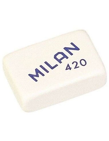 Milan - Gomme Rectangulaire 420 - Mie d'Ariane - Caoutchouc Synthétique Souple - Couleurs Assorties