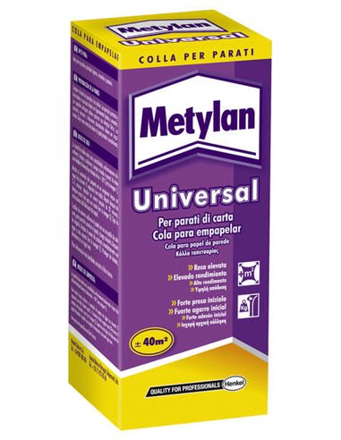 Metylan - Colle Universelle pour Papiers Peints 125gr - Adhésif Haute Résistance - Facile à Appliquer