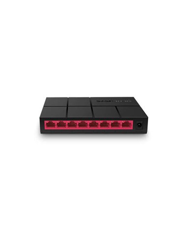 Mercusys - Switch 8 Ports Gigabit RJ45 10/100/1000Mbps - Design Compact - Plug & Play - Technologie Verte