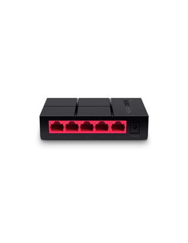 Mercusys - Switch 5 Ports Gigabit RJ45 10/100/1000Mbps - Design Compact - Plug & Play - Technologie Verte