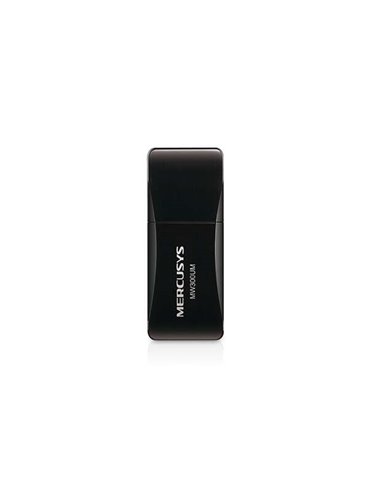 Mercusys - Adaptateur Mini USB 2.0 sans fil N300 - Jusqu'à 300 Mbps - Noir