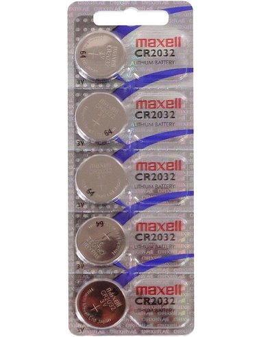 Maxell - Pack de 5 Piles Bouton Lithium CR2032 3V