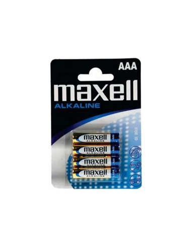 Maxell - Pack de 4 Piles Alcalines LR03 AAA 1,5V