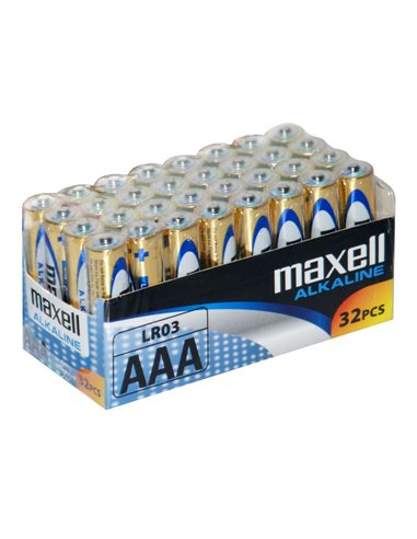 Maxell - Pack de 32 Piles Alcalines LR03 AAA 1,5V