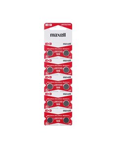 Maxell - Pack de 10 Piles Bouton Alcalines LR1130 1.5V