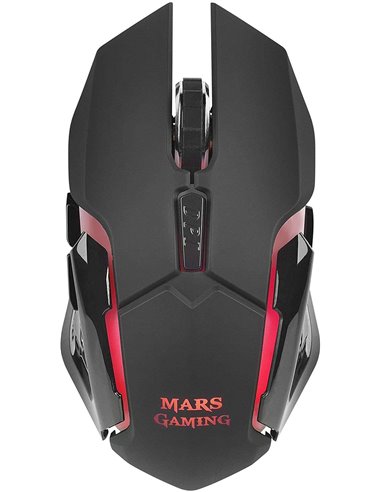 Mars Gaming - Souris Gaming USB Sans Fil MMW 3200dpi - 6 Boutons - Éclairage RGB Flow - Utilisation Droitier