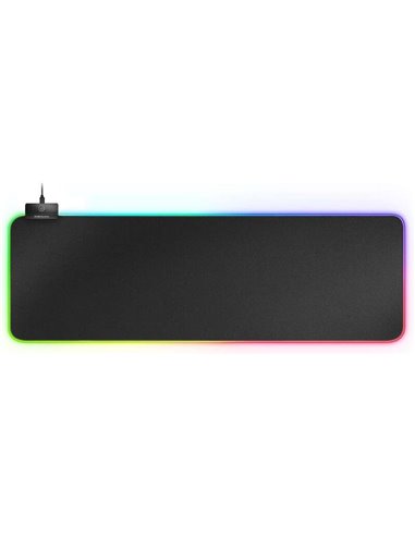 Mars Gaming - Tapis de Souris MMPRGB2 XXL RGB avec HUB USB2.0 - Coulissant Nanotextile - Contrôle de l'éclairage RGB - Design XX