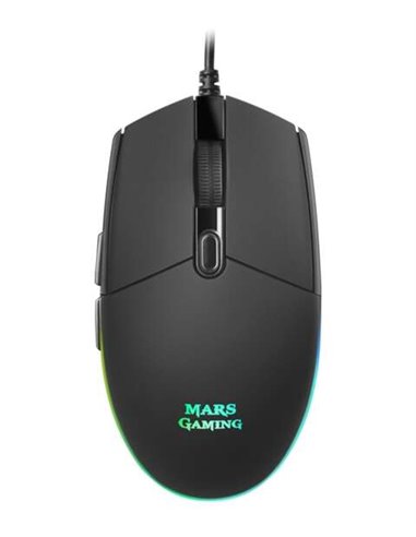 Mars Gaming - Souris Gaming USB MMG 3200dpi - 6 Boutons - Eclairage LED RGB - Utilisation droitier - Câble 1,60m