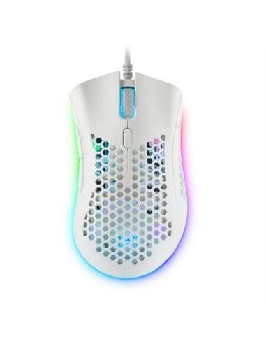 Mars Gaming - Souris Gaming USB MMEX 32000dpi - Boîtier Panneau Perforé - 7 Boutons Programmables - Éclairage RGB Chroma - Utili