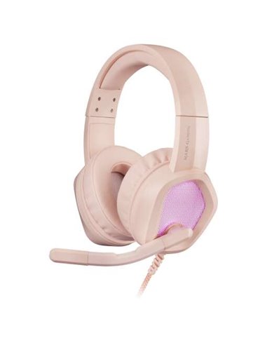 Mars Gaming - Casque Gaming MH320 avec Microphone Pliable - Éclairage RGB - Arceau Ajustable - Coussinets Rembourrés - Commande 