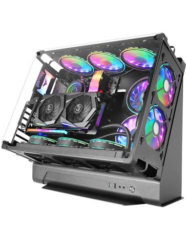 Mars Gaming - Boîtier PC personnalisé MCB - 475x293x443mm - Format personnalisé innovant - Capacité XL - Structure modulaire à d