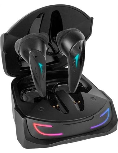 Mars Gaming - Casque sans fil Premium TWS MHI-ULTRA - ANC+ENC+PASSIVE - Son Néographène - Batterie 24h - Flux RVB - Bluetooth 5.