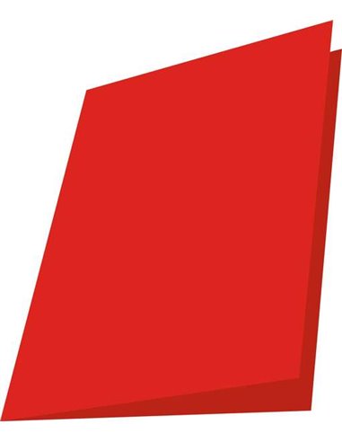 Mariola - Pack de 50 Sous-Dossiers Cartonnés 180gr - Format Folio - Fente de Fixation - Coloris Rouge