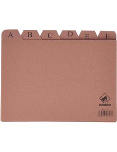 Mariola - Index A-Z n°5 pour fichier - Dimensions 215x160mm - Couleur Marron