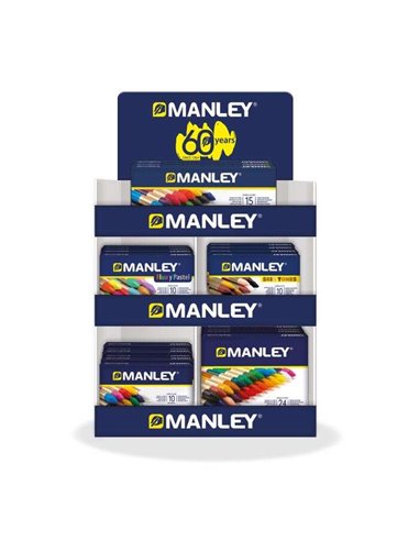 Manley - Présentoir de 40 Packs Assortis de Cires Douces - Ligne Soft - Grande Variété de Techniques et d'Applications - Fabrica