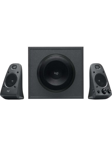 Logitech - Enceintes Z625 2.1 THX 140W - Caisson de basses 260W - 2x Entrées Jack 3,5 mm - Entrée Casque et RCA - Couleur Noir