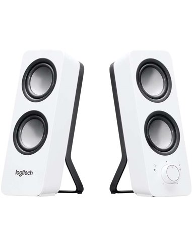 Logitech - Enceintes Mutimedia Stéréo Z200 10W - Entrée Jack 3,5 mm - Câble 1,80 m - Couleur Blanc