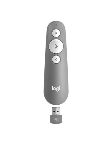 Logitech - Présentateur laser sans fil R500 - Rayon d'action 20m - Couleur Gris