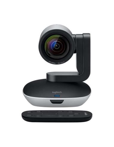 Logitech - PTZ Pro 2 Full HD 1080p USB - Fonction panoramique, inclinaison et zoom 10x - Champ de vision 90º - Télécommande - Câ