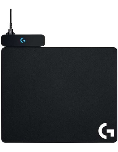 Logitech - Base Powerplay avec système de chargement sans fil pour souris - Compatible avec G703/G903 - Comprend 2 tapis rigides