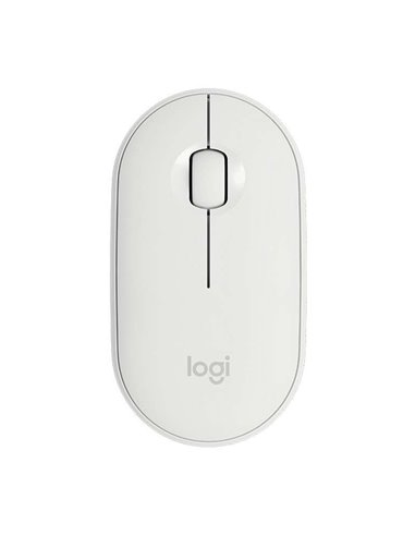 Logitech - Souris sans fil USB Pebble M350 1000dpi - 3 boutons - Utilisation ambidextre - Coloris blanc