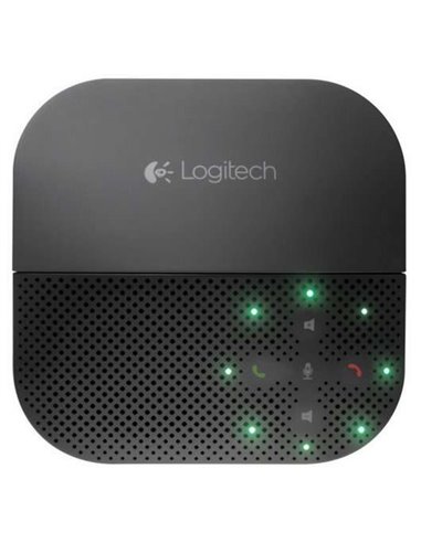 Logitech - Enceinte USB portable P710E - Bluetooth - NFC - Autonomie jusqu'à 15 heures - Support intégré - Commandes tactiles - 