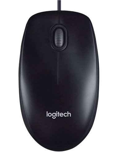 Logitech - Souris USB M90 1000dpi - 3 Boutons - Utilisation Ambidextre - Coloris Noir