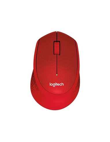 Logitech - Souris sans fil M330 Silent Plus 1000dpi - Silencieuse - 3 Boutons - Utilisation droitier - Couleur Rouge