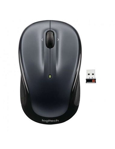 Logitech - Souris sans fil M325 1000dpi - 3 boutons - Utilisation ambidextre - Couleur gris foncé