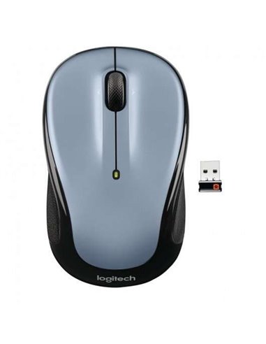 Logitech - Souris sans fil M325 1000dpi - 3 boutons - Utilisation ambidextre - Couleur gris clair