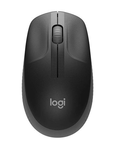 Logitech - Souris USB sans fil pleine taille M190 1000 dpi - 3 boutons - Grande taille - Utilisation ambidextre - Couleur Noir/G