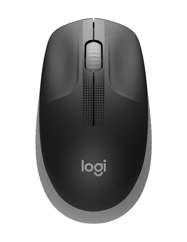 Logitech - Souris USB sans fil pleine taille M190 1000 dpi - 3 boutons - Grande taille - Utilisation ambidextre - Couleur Noir/G