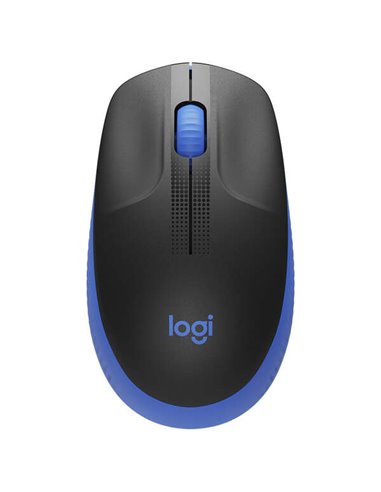 Logitech - Souris USB sans fil pleine taille M190 1000 dpi - 3 boutons - Grande taille - Utilisation ambidextre - Couleur Noir/B