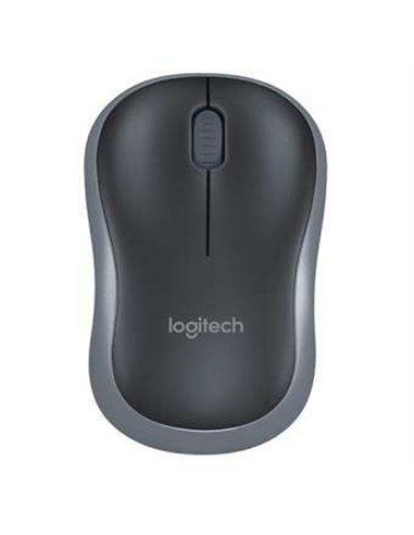 Logitech - Souris sans fil M185 1000dpi - 3 boutons - Utilisation ambidextre - Couleur Noir/Gris