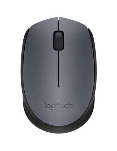 Logitech - Souris sans fil M170 1000dpi - 3 boutons - Utilisation ambidextre - Couleur Gris/Noir