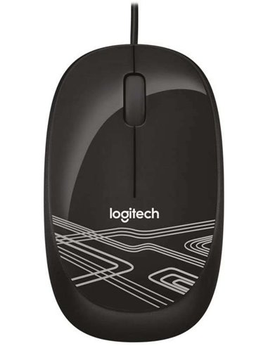 Logitech - Souris USB M105 1000dpi - 3 Boutons - Utilisation Ambidextre - Câble 1,50m - Coloris Noir