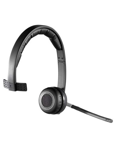 Logitech - Casque sans fil mono H820E avec microphone - Autonomie jusqu'à 10 heures - Arceau réglable - Commandes sur le casque 