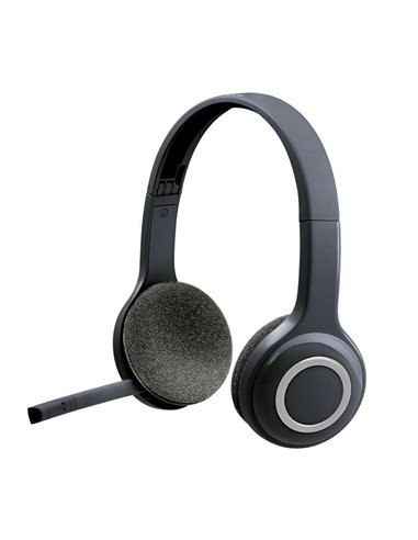 Logitech - Casque sans fil USB H600 avec microphone flexible - Arceau réglable - Pliable - Commandes sur le casque - Couleur noi