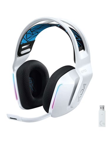 Logitech - G733 K/DA Special Ed. League of Legends DTS 7.1 Casque de jeu sans fil avec microphone - Technologie Lightspeed - Écl