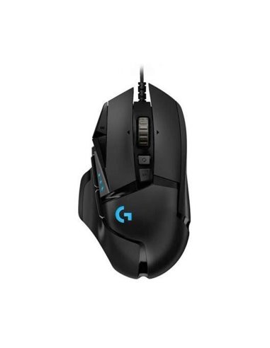 Logitech - Souris USB G502 Hero 16000dpi - 10 boutons programmables - Eclairage LED - Utilisation droitier - Câble 2,10m - Color