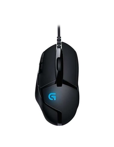 Logitech - Souris USB G402 Hyperion Fury 4000dpi - 7 boutons programmables - Éclairage LED - Utilisation droitier - Couleur Noir