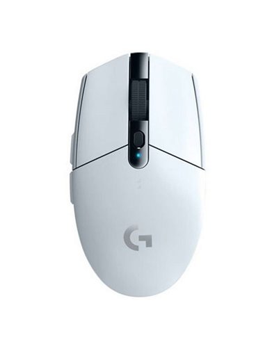 Logitech - Souris USB sans fil G305 Lightspeed 12000dpi - 5 boutons programmables - Utilisation droitier - Coloris blanc