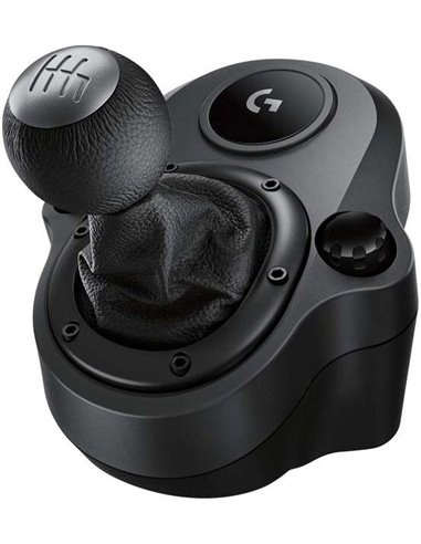 Logitech - Levier de vitesses Driving Force Shifter Compatible avec PS4, Xbox One et PC - 6 vitesses et marche arrière - Acier e