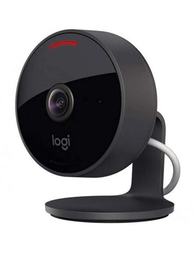 Logitech - Caméra de vidéosurveillance WiFi Circle View FullHD 1080p - Angle de vue 180º - 2 canaux audio - Microphone et haut-p