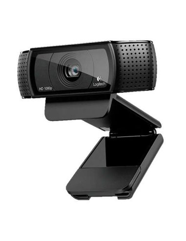 Logitech - Webcam C920 HD Pro 1080p - USB 2.0 - Microphones intégrés - Mise au point automatique - Câble 1,83 m - Couleur Noir