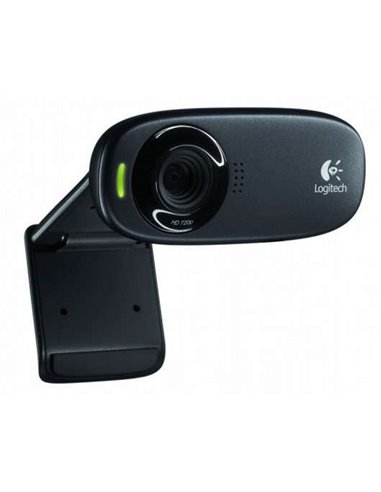 Logitech - Webcam C310 HD 720p - 5Mpx - USB 2.0 - Microphone intégré - Angle de vision 60º - Mise au point fixe - Câble 1,50 - C