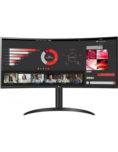 LG - Moniteur Ultrawide 34" LED incurvé WQHD FreeSync 100 Hz - Réponse 5 ms - Angle de vision 178º - Hauteur réglable - 21:9 - U