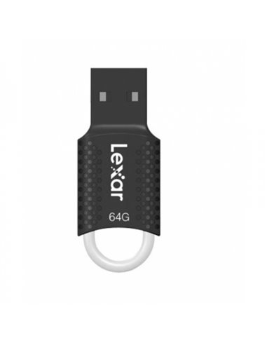 Lexar - Clé USB JumpDrive V40 64 Go - Stockage portable - Interface USB 2.0 - Conception compacte et durable - Couleur noire