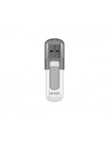 Lexar - Clé USB JumpDrive V100 64 Go - Compacte et portable - Interface USB 2.0 - Couleur blanche