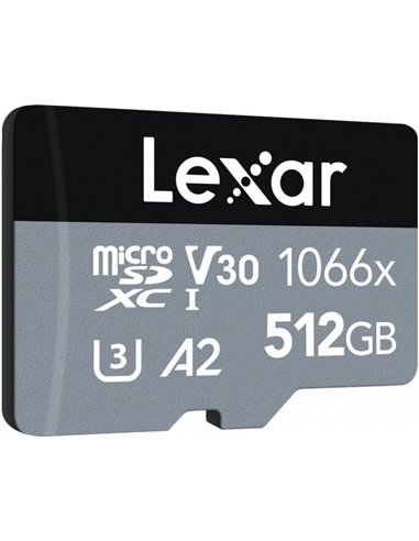 Lexar - Carte mémoire MicroSDXC Extreme Pro 512 Go - Vitesses de lecture jusqu'à 160 Mo/s - Écriture jusqu'à 120 Mo/s - V30 - A2